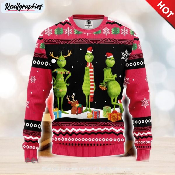 grinch 3d ugly christmas sweater amazing gift men and women christmas gift