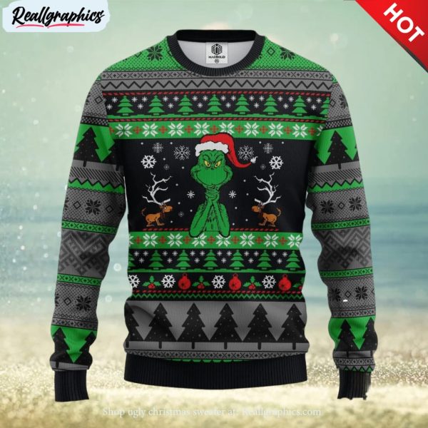 grinch ugly christmas sweater amazing gift men and women christmas gift