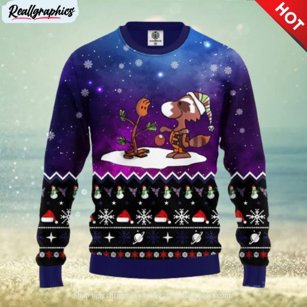 guardian of galaxy x snoopy ugly christmas sweater amazing gift men and women christmas gift