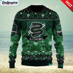 harry potter slytherin christmas ugly christmas sweater xmas men and women cute christmas gift