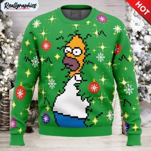 homer bush meme the simpsons ugly christmas sweater