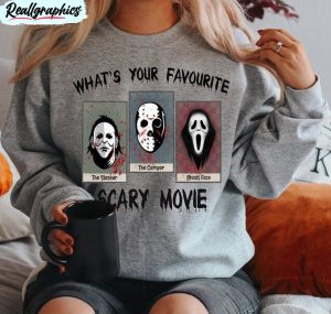 horror movies serial killer shirt, what's your favorite scary movie tee tops crewneck