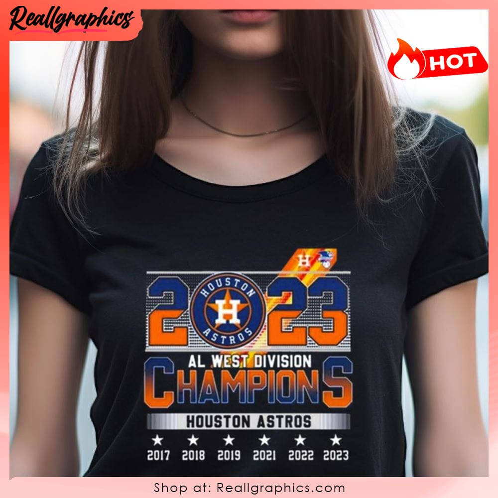 Houston Astros 2023 Al West Division Champions Shirt - Reallgraphics