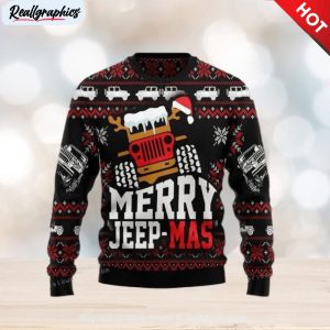 jeep mas christmas ugly sweater
