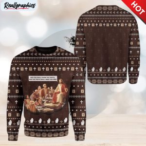 jesus ugly christmas sweater outfit gift for men and women