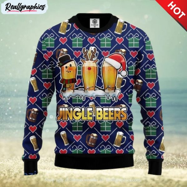 jingle beer ugly christmas sweater , christmas sweatshirt for sale