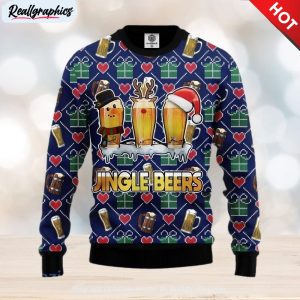 jingle beer ugly christmas sweater , christmas sweatshirt for sale