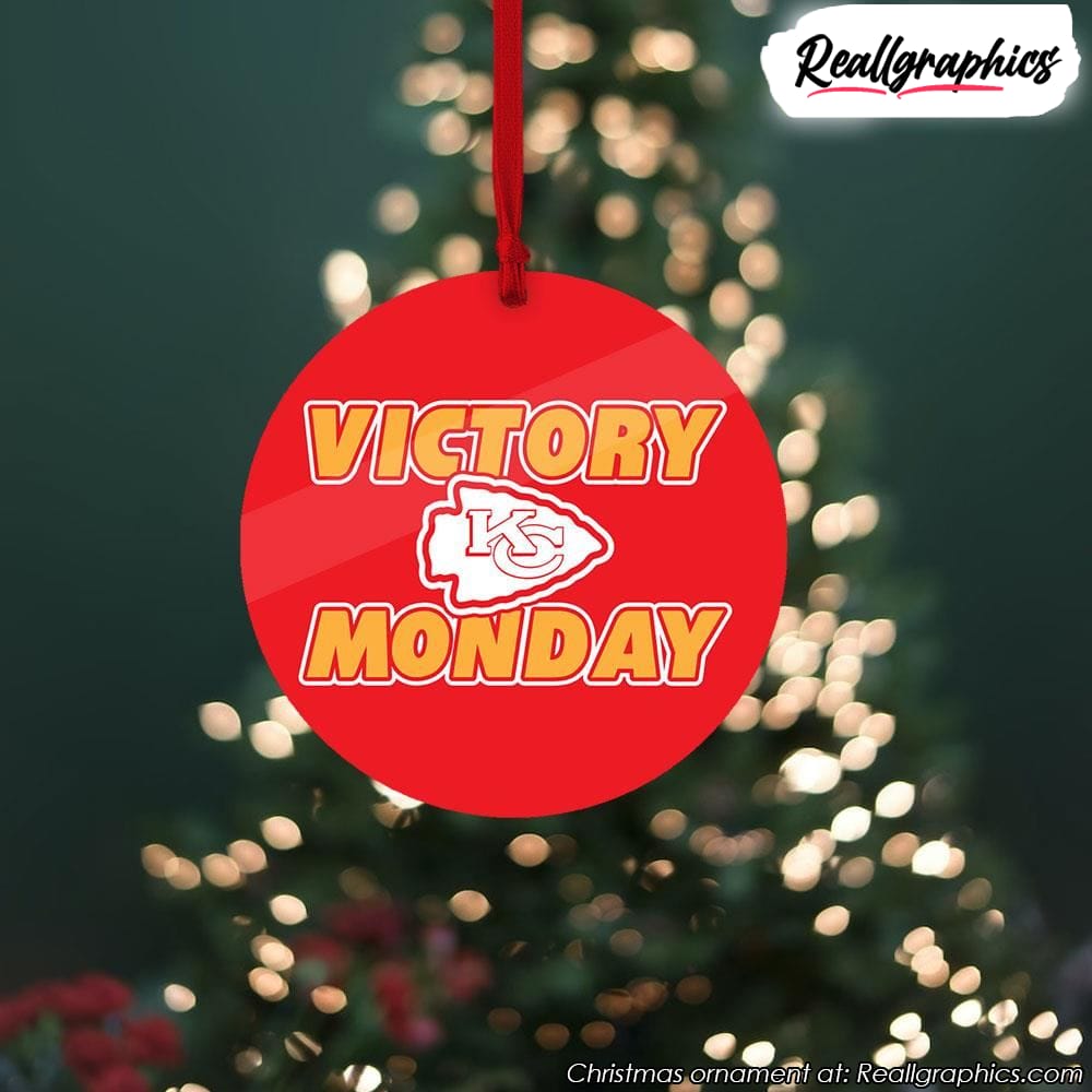 kansas city chiefs victory monday christmas ornament