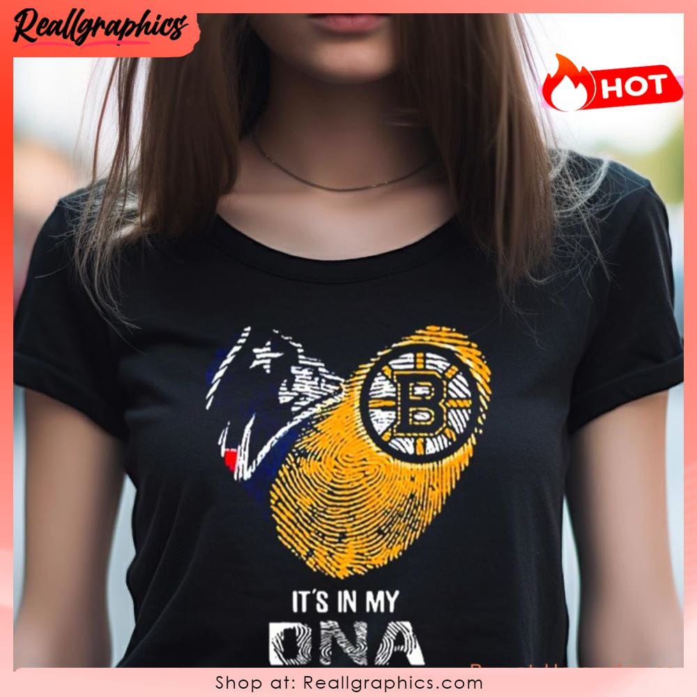 Boston Red Sox and Boston Bruins bear It's in my heart shirt