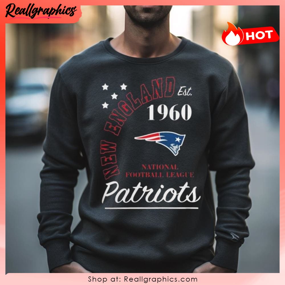 Men's New Era Navy New England Patriots State Long Sleeve T-Shirt