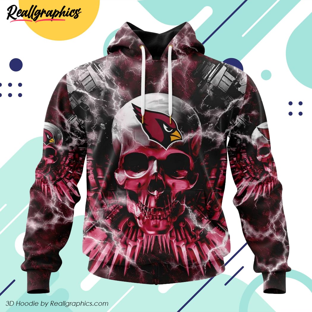 nfl arizona cardinals special expendables skull design hoodie