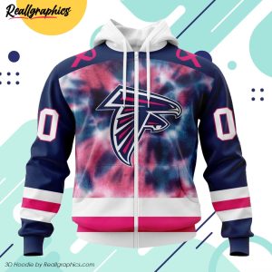 nfl atlanta falcons special pink fight breast cancer 3d printed hoodie