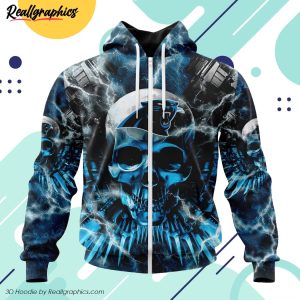 nfl carolina panthers special expendables skull design all over printed hoodie