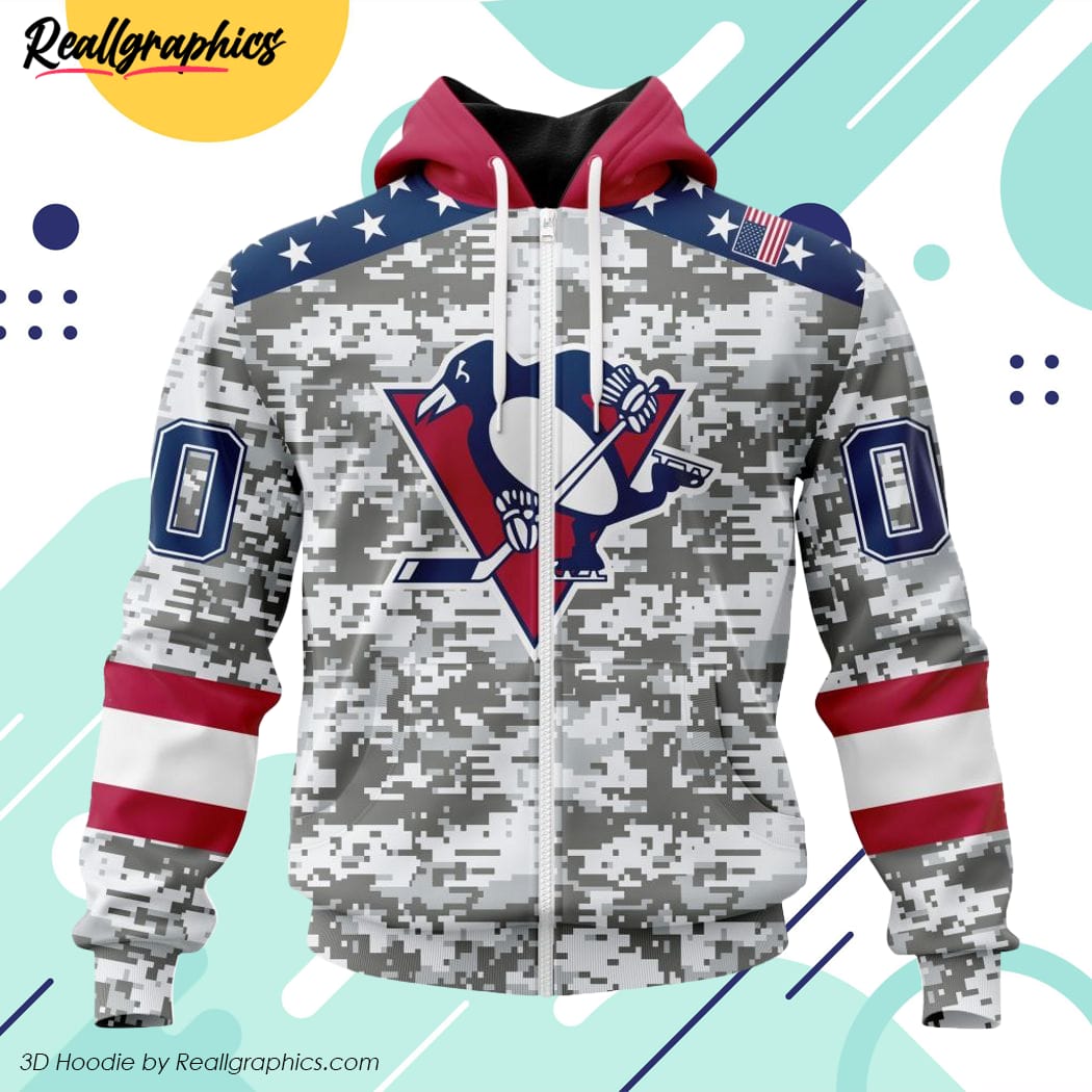 Custom NHL Pittsburgh Penguins Hunting Camouflage Design Hoodie Sweatshirt  Shirt 3D - Bring Your Ideas, Thoughts And Imaginations Into Reality Today