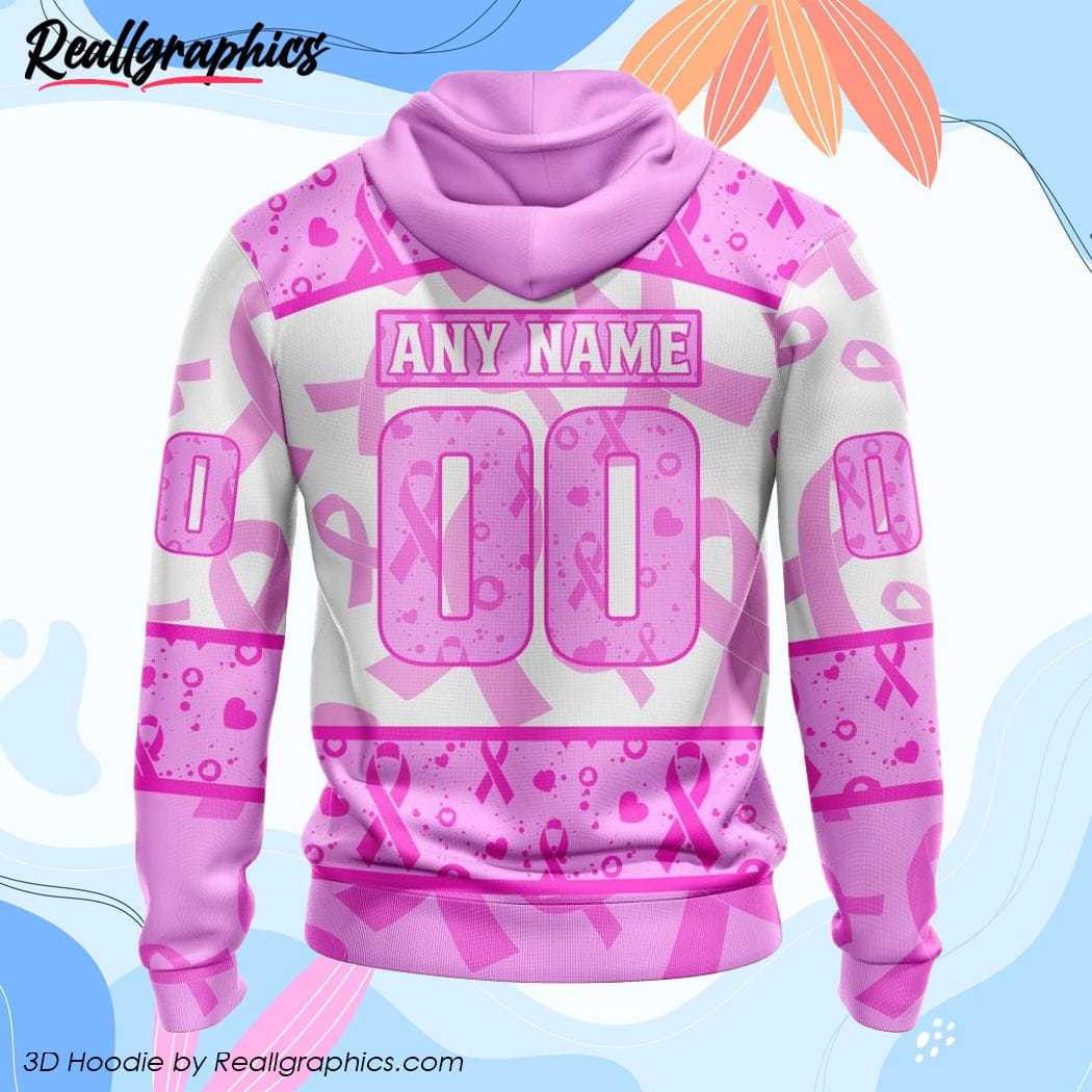 NHL Tampa Bay Lightning Specialized Design In Classic Style With Paisley!  In October We Wear Pink Breast Cancer 3D Hoodie - Ecomhao Store