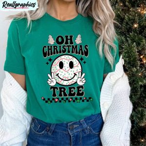 oh christmas tree retro shirt, christmas tree snack cake unisex hoodie crewneck
