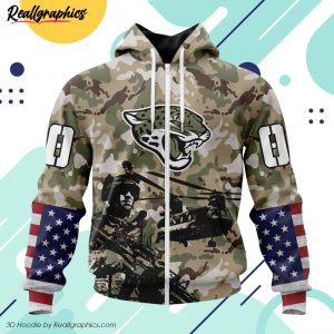 personalized nfl jacksonville jaguars special salute to service design hoodie