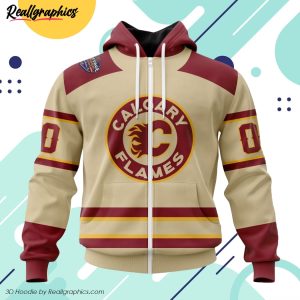 personalized nhl calgary flames 2023 heritage classic concept all over printed hoodie