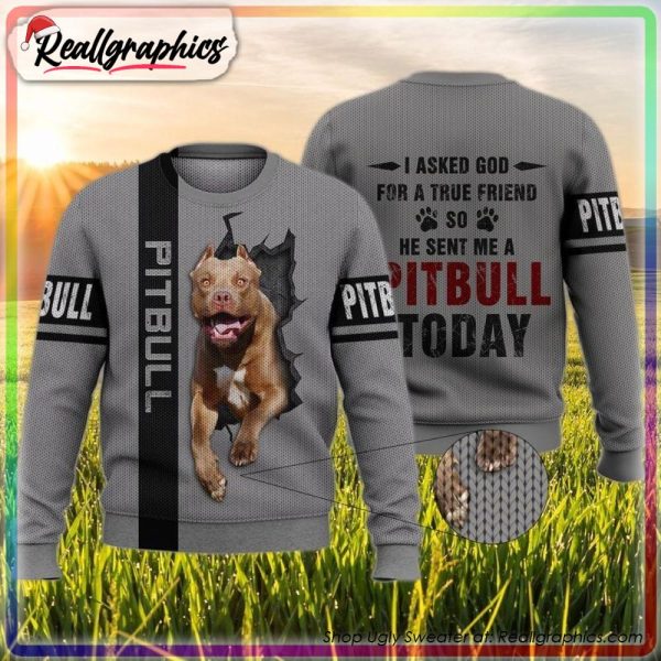 pitbull ugly christmas sweater, unique christmas gift ideas