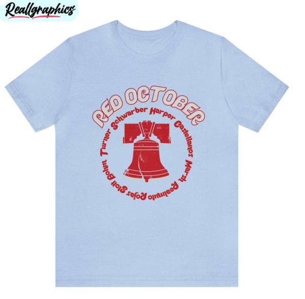 red october philadelphia phillies shirt, phillies baseball team unisex hoodie crewneck