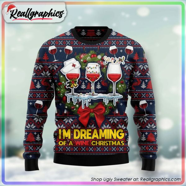 red wine ugly christmas sweater, unique christmas gift ideas, christmas gifts