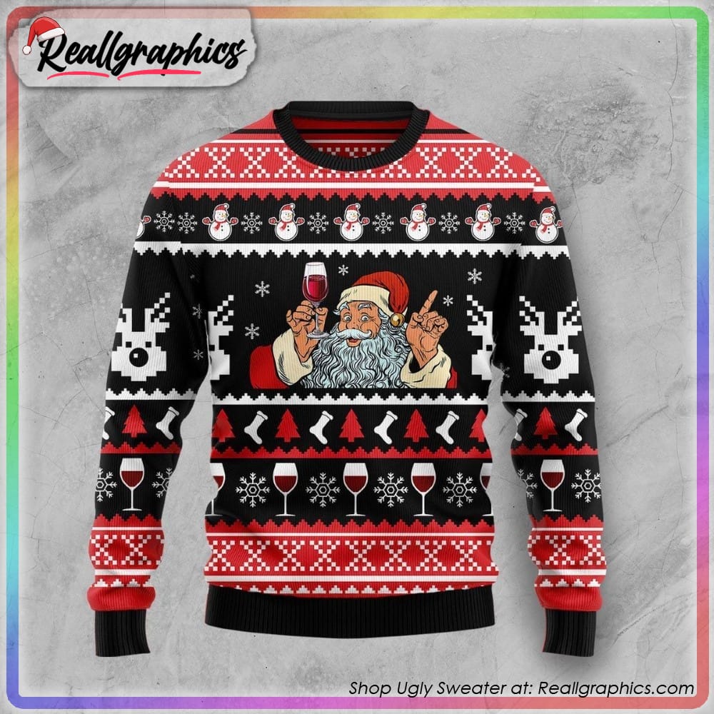 red wine ugly holiday sweater, christmas gifts