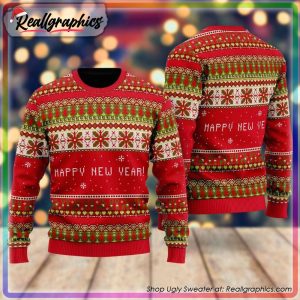 red xmas wonderful party pattern ugly holiday sweater, christmas gifts 2023