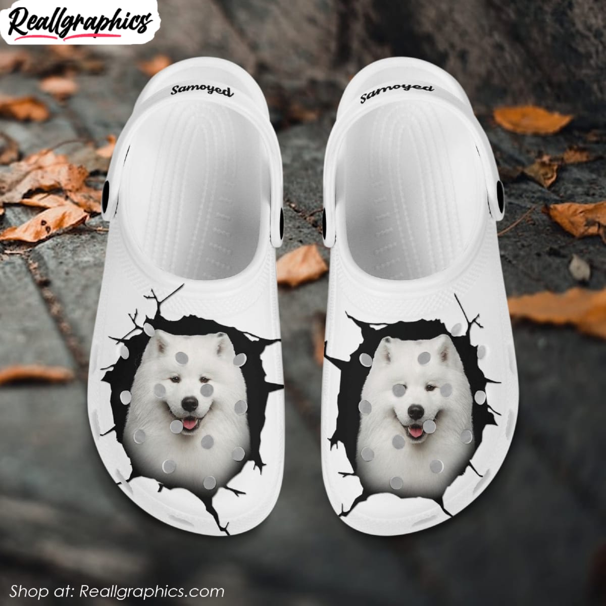 custom samoyed crocs shoes, dog lover gifts