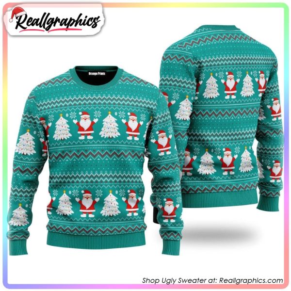 santa claus joyful holiday ugly christmas sweater, xmas gift ideas
