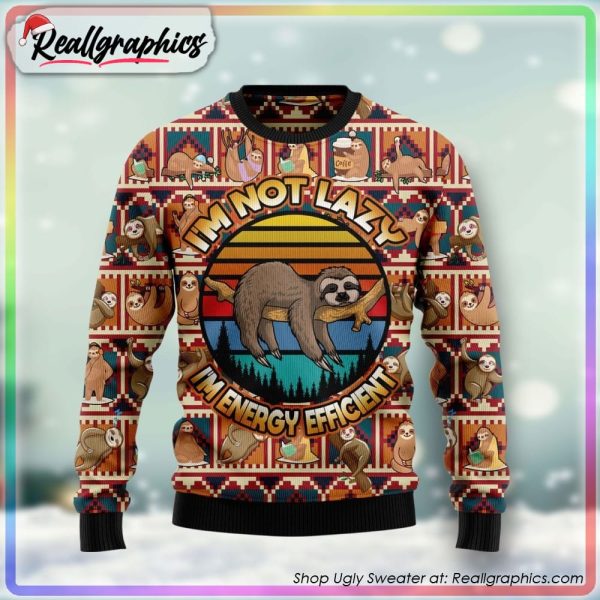 sloth ugly christmas sweater, christmas gifts 2023