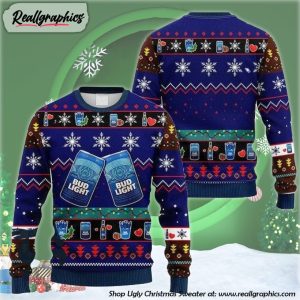 snowflakes-bud-light-ugly-christmas-sweater