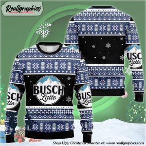 snowflakes-busch-latte-ugly-christmas-sweater