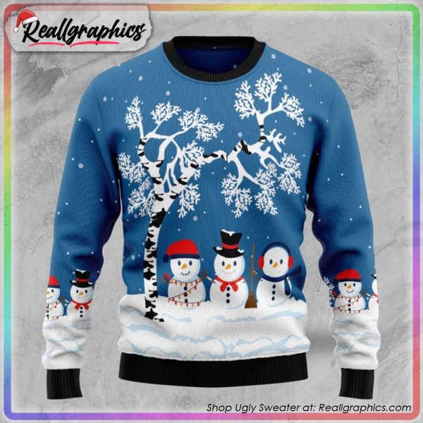 snowman beauty ugly christmas sweater, christmas gift ideas