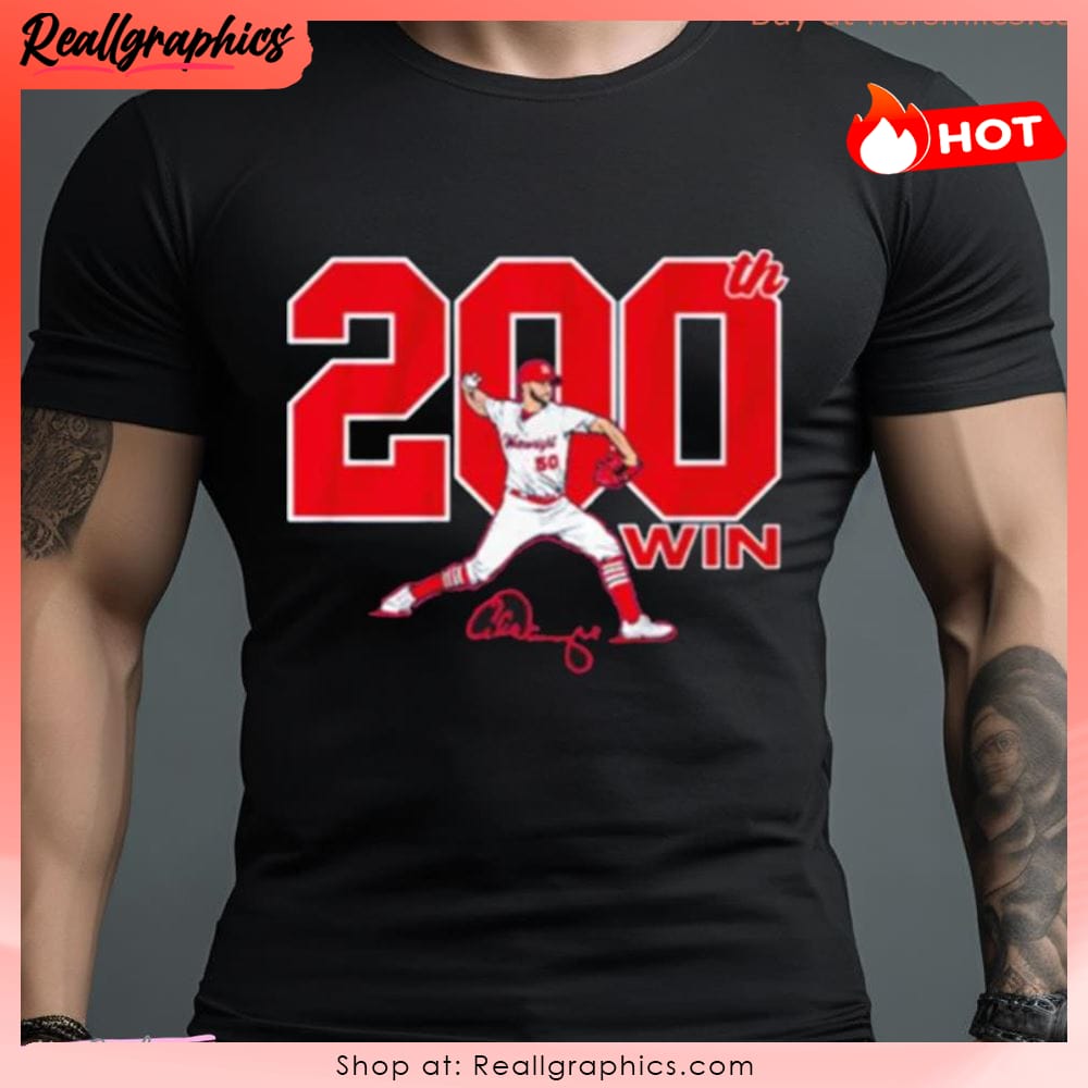 Adam Wainwright St Louis Cardinals 200 wins shirt, hoodie, sweater