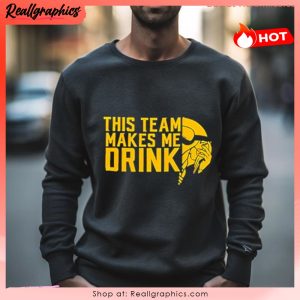 this team makes me drink vikings unisex shirt