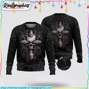 unique-cross-inside-my-skull-3d-printed-christmas-sweater-sweatshirt