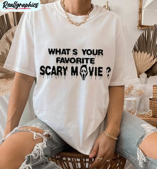 what s your favourite scary movie halloween trendy unisex hoodie crewneck