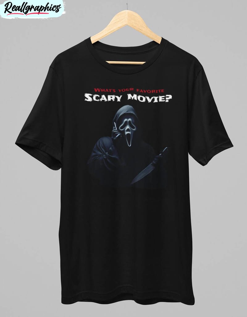 what's your favorite scary movie shirt, ghostface tee tops short sleeve