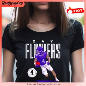 zay flowers baltimore card football unisex shirt