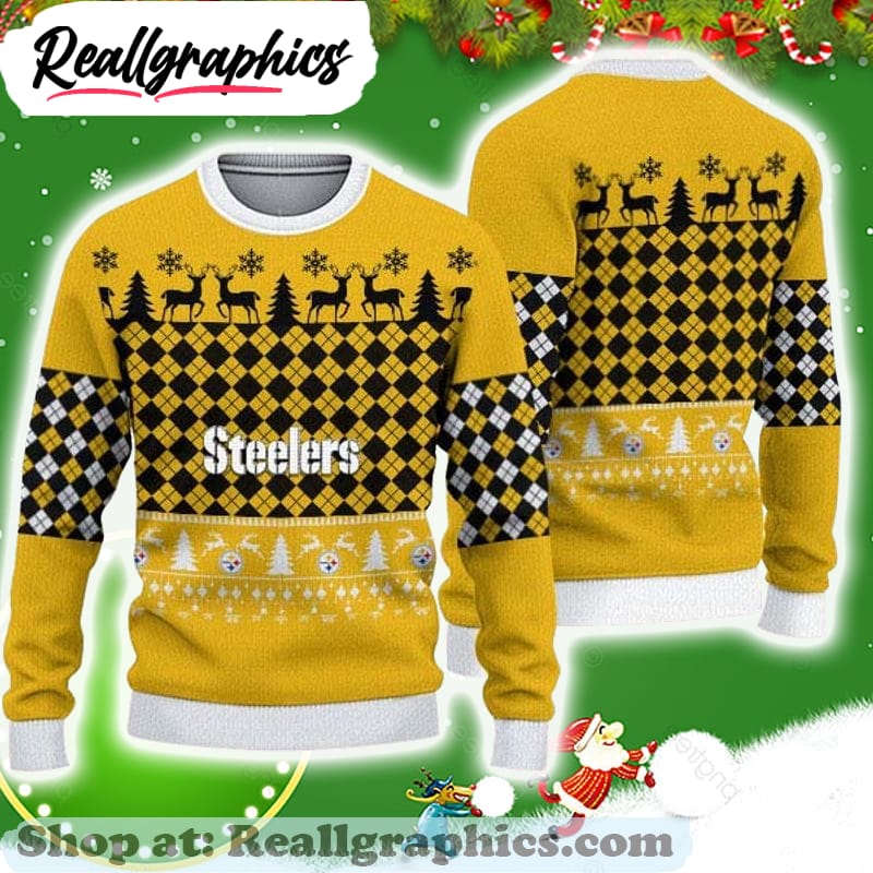 pittsburgh steelers christmas pattern 03 nfl sport christmas ugly sweater gift christmas