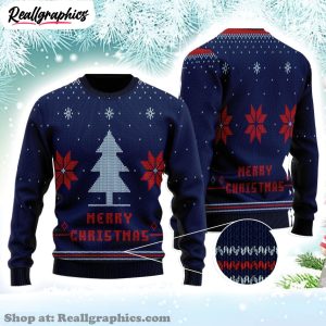 Snow-Time-Snowflake-Pattern-Navy-Ugly-Christmas-Sweater-Sweatshirt