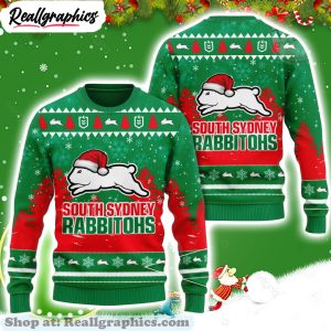 South-Sydney-Rabbitohs-Christmas-Ugly-Sweater-3D-Gift-Christmas