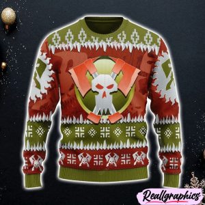 Warhammer-40K-Blood-Axes-Iconic-Ugly-Sweater-Christmas-Sweatshirt-3D-Printed
