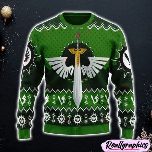 Warhammer-40K-Dark-Angels-Iconic-Ugly-Sweater-Christmas-Sweatshirt-3D-Printed