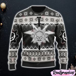 Warhammer-40K-House-Vextrix-Skull-Iconic-Ugly-Sweater-Christmas-Sweatshirt-3D-Printed