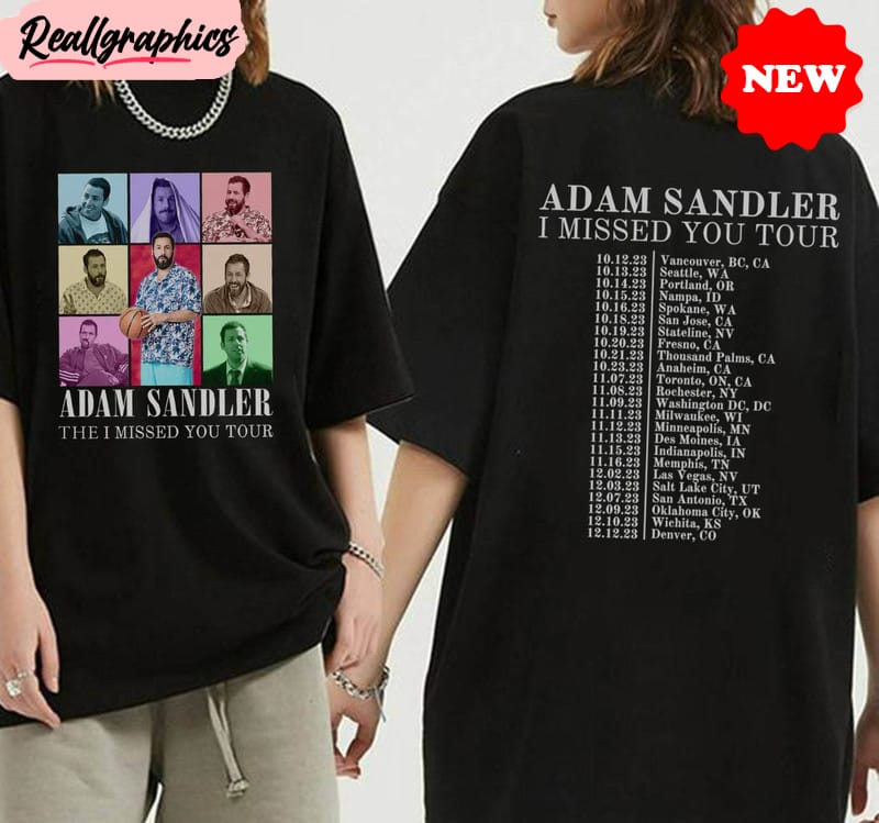 adam sandler tour 2023 shirt, adam sandler the eras tour long sleeve unisex hoodie