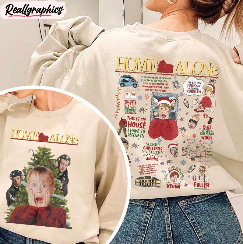 all the home alone movie shirt, christmas movie unisex shirt