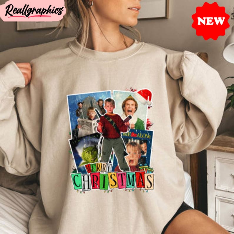 all the home alone sweatshirt, the grinch sweater long sleeve