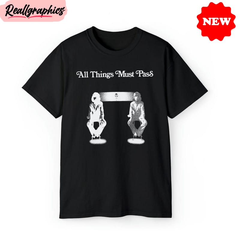 all things must pass shirt, george harrison short sleeve tee tops