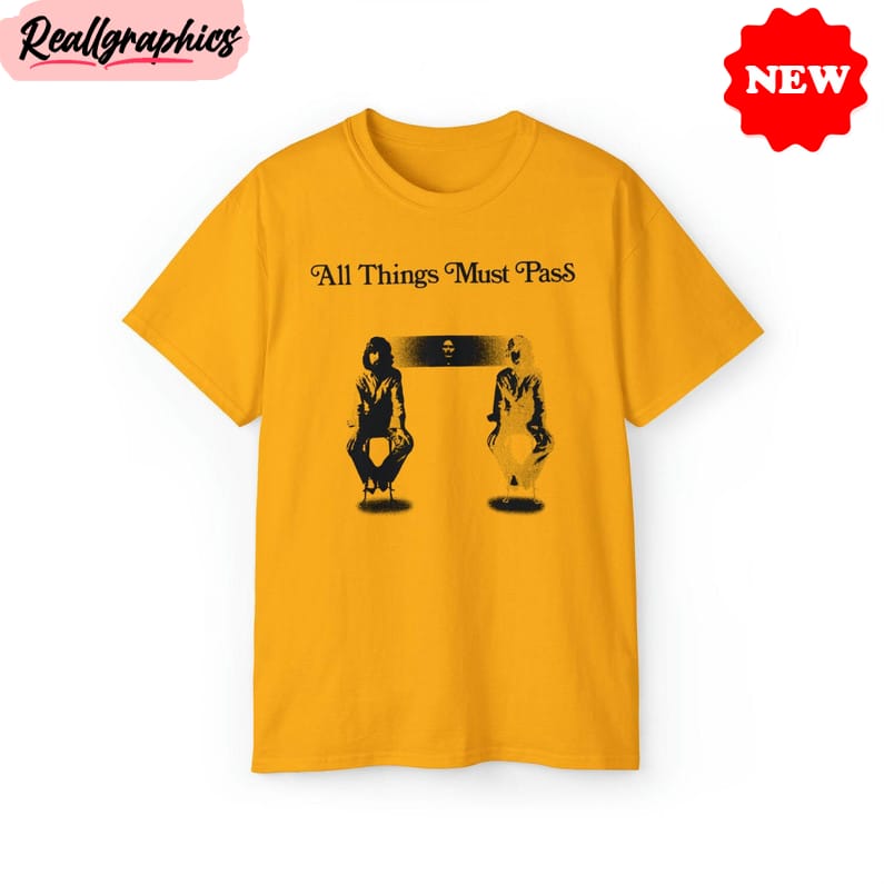 all things must pass shirt, george harrison short sleeve tee tops